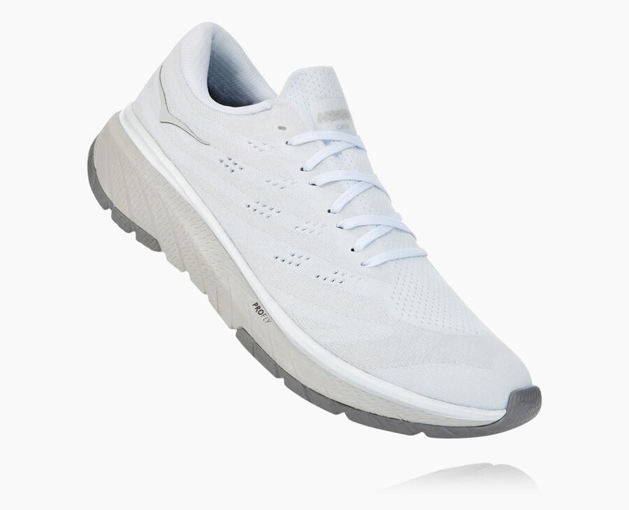 Hoka Mens Running Shoes NZ - Hoka One One Cavu 3 White (LJD689457)